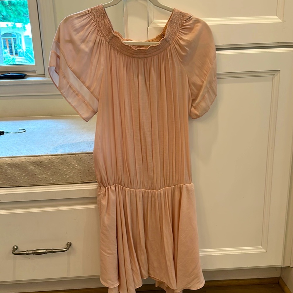 Ramy Brook light blush colored mini dress